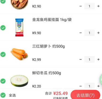 购物车管理示意图